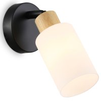 Спот AMBRELLA LIGHT Традиционный 1х60Вт E14 металл дерево черный