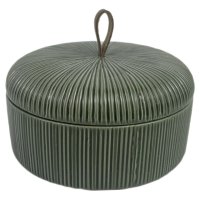 Шкатулка TODELIA Эко/Green box 15,2х15,2х11,5см керамика