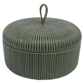 Шкатулка TODELIA Эко/Green box 15,2х15,2х11,5см керамика