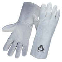 Краги спилковые JETASAFETY JWK101-XL без подкладки XL серые
