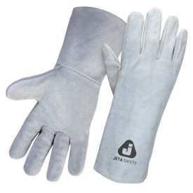 Краги спилковые JETASAFETY JWK101-XL без подкладки XL серые
