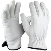 Перчатки рабочие JETASAFETY JLE821-XL кожаные на подкладке XL белые