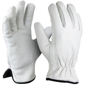Перчатки рабочие JETASAFETY JLE821-XL кожаные на подкладке XL белые