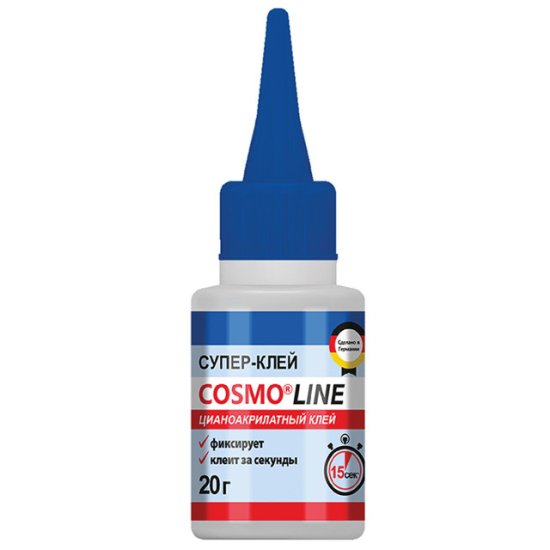 Клей секундный COSMO LINE 20гр, арт.CA-500.390-(20)