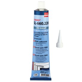 Клей-герметик диффузионный COSMO для ПВХ 200гр, арт.SL-660.220-BL