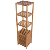 Стеллаж с тумбой VITARTA Bamboo 140х36х33см бежевый