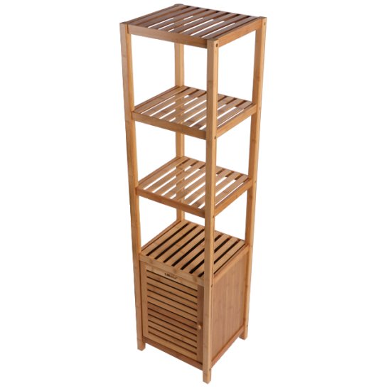 Стеллаж с тумбой VITARTA Bamboo 140х36х33см бежевый