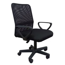 Кресло офисное Лотос/Labo 630х500х850(950)мм пластик/металл черный