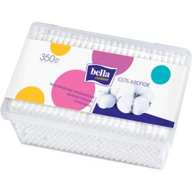 Палочки гигиенические BELLA 350шт пластик