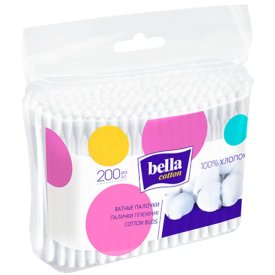 Палочки гигиенические BELLA 200шт полиэтилен