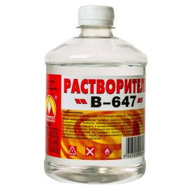 Растворитель 647 ВЕРШИНА 0,5л, арт.В-647 0,5л