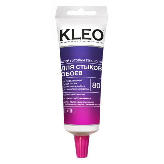 Клей обойный KLEO для стыков 80г, арт.080 стыки