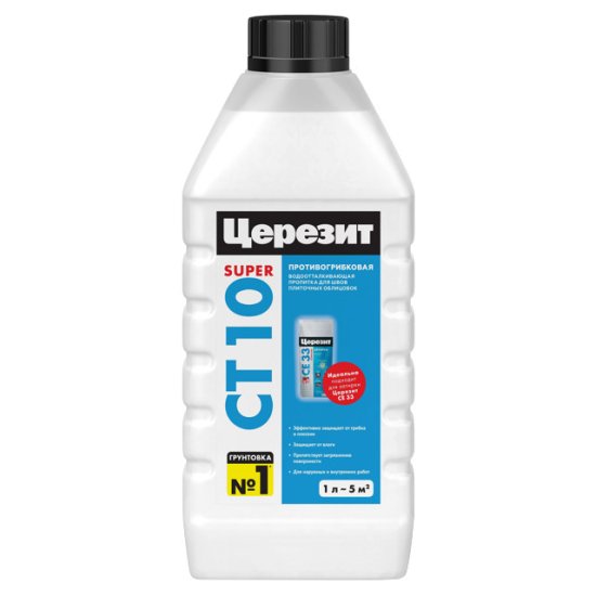 Гидрофобизатор CERESIT CT 10 противогрибковый 1л, арт.1060333