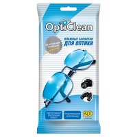 Салфетки влажные OPTICLEAN для оптики 20шт