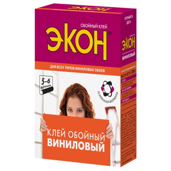 Клей обойный ЭКОН виниловый 200гр, арт.1312333
