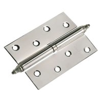 Петля разъемная MORELLI 100х70х2,5мм R никель с коронкой