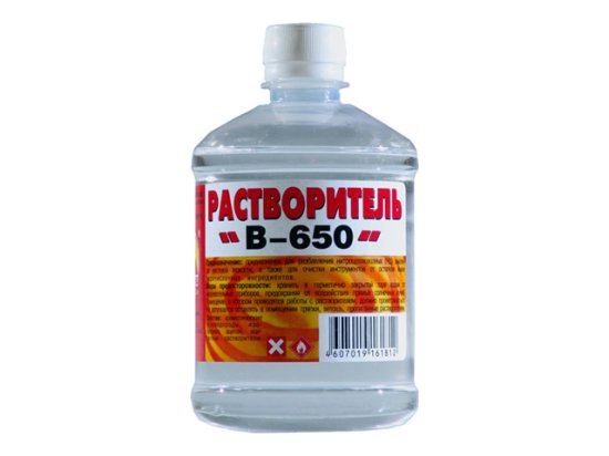 Растворитель 650 ВЕРШИНА 0,5л, арт.В-650 0,5л