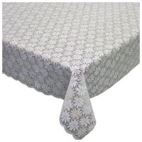 Клеенка ажурная TOWA ТВP7964 шир.138см бело-бежевая, арт.4233