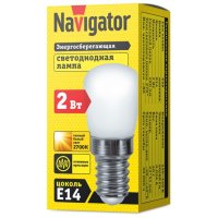 Лампа светодиодная NAVIGATOR 2Вт E14 100лм 2700K 230В капсула JС