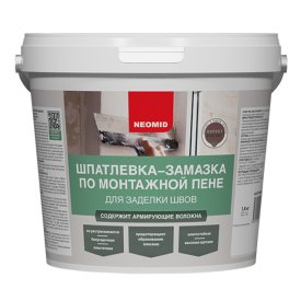 Шпатлевка готовая NEOMID безусадочная 1,4кг, арт.Н-Шпат-пена/1,4
