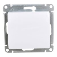 Переключатель 1-клавишный SYSTEME ELECTRIC Glossa белый