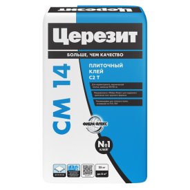 Клей плиточный ЦЕРЕЗИТ CM 14 водо-морозостойкий 25кг