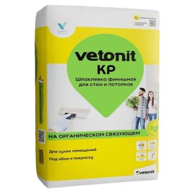 Шпатлевка полимерная для внутр.работ VETONIT KR финишная ручн. машинн. 20кг