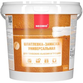 Шпатлевка готовая NEOMID универсальная 1,4кг, арт.Н-Шпат-трещ/1,4