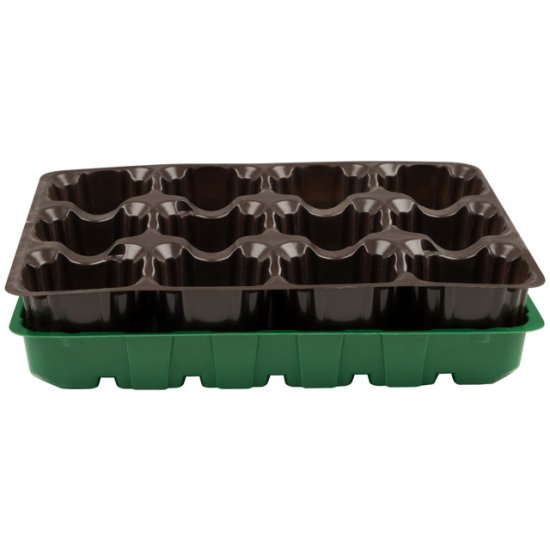 Минипарник для рассады 20,5х17х6 см 12 ячеек с торфяными таблетками