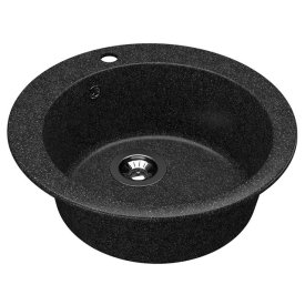 Мойка DR.GANS Гала D510х217мм черная мрамор