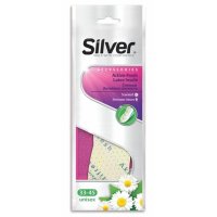 Стельки SILVER всесезонные латексная пена антибактериальные безразмерные