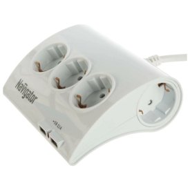 Удлинитель c USB NAVIGATOR npe-usb-05-180-esc-3X1,0