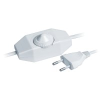 Кабель с диммером NAVIGATOR 2x0,5 1,7 м 2 А с выключателем белый