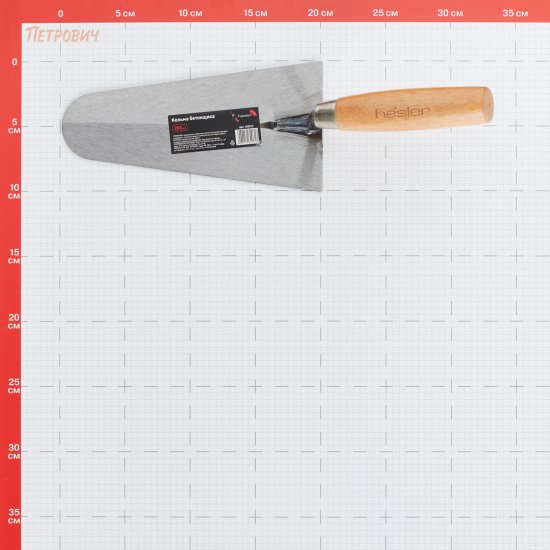 Кельма бетонщика Hesler/Wenzo 200 мм с деревянной ручкой