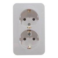 Розетка 2 поста SYSTEME ELECTRIC Blanca с/з б/ш 16А белый