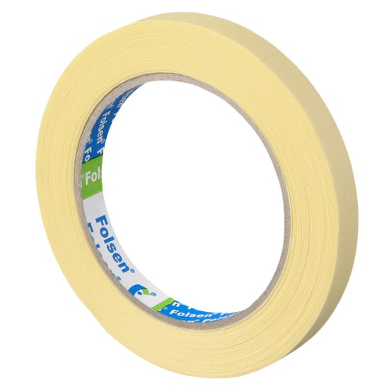 Лента малярная FOLSEN 12ммх50м желтая, арт.02212