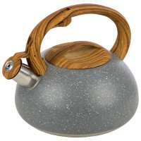 Чайник MALLONY Foresta 2,5л со свистком индукц. нерж.сталь, бакелит