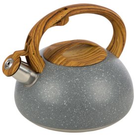 Чайник MALLONY Foresta 2,5л со свистком индукц. нерж.сталь, бакелит