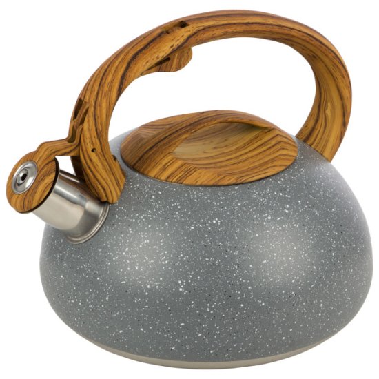 Чайник MALLONY Foresta 2,5л со свистком индукц. нерж.сталь, бакелит