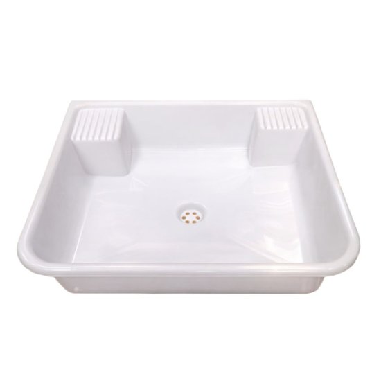 Раковина пластиковая с выпуском 410х495х140мм