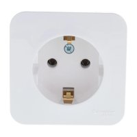 Розетка 1 пост SYSTEME ELECTRIC Blanca с/з б/ш 16А  белый