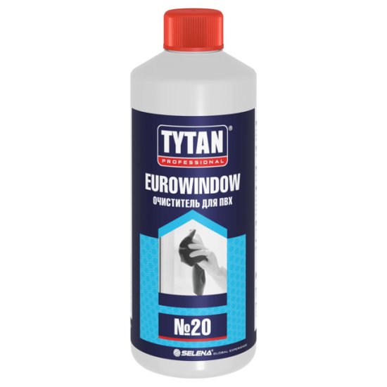 Очиститель TYTAN Professional Eurowindow 20 для ПВХ  950мл, арт.10894