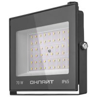 Прожектор светодиодный ОНЛАЙТ 70Вт 5600Лм 6000К IP65 черный