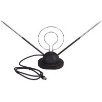 Антенна комнатная пассивная REXANT 34-0105 VHF(МВ)+UHF(ДМВ) на подставке