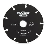 Диск отрезной RAGE by VIRA для УШМ универсальный 125х22,23мм 9 зубьев