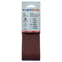 Лента шлифовальная FLEXIONE Expert 75x457мм P80 3шт