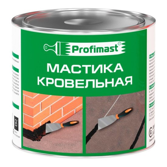 Мастика кровельная PROFIMAST 2 л/1,8 кг, арт.4607952900592