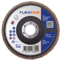 Круг лепестковый плоский FLEXIONE 125х22мм Р40