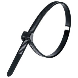 Стяжка кабельная 250х3,6мм черный 100шт