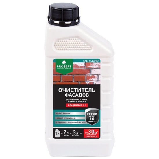 Очиститель фасадов  PROSEPT SALT CLEANER  концентрат 1:2  1л, арт.021-1